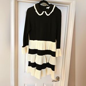 1901 Black and White Dress